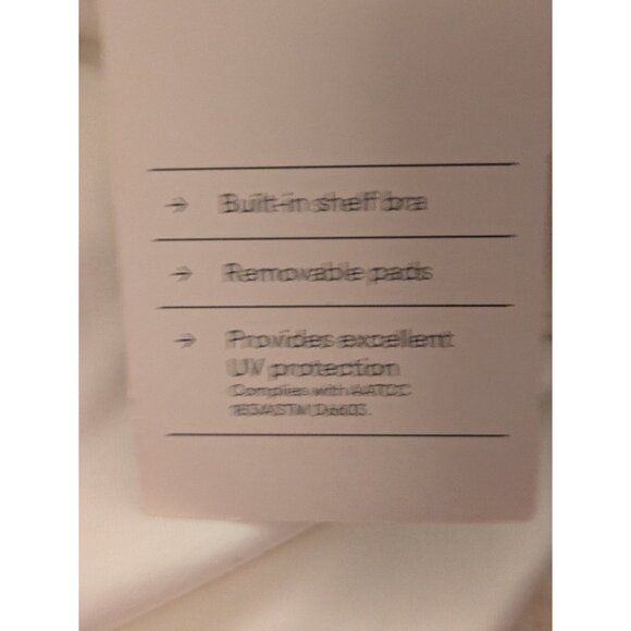 White Shelf Bra Tank - XL NWT - Picture 6 of 6